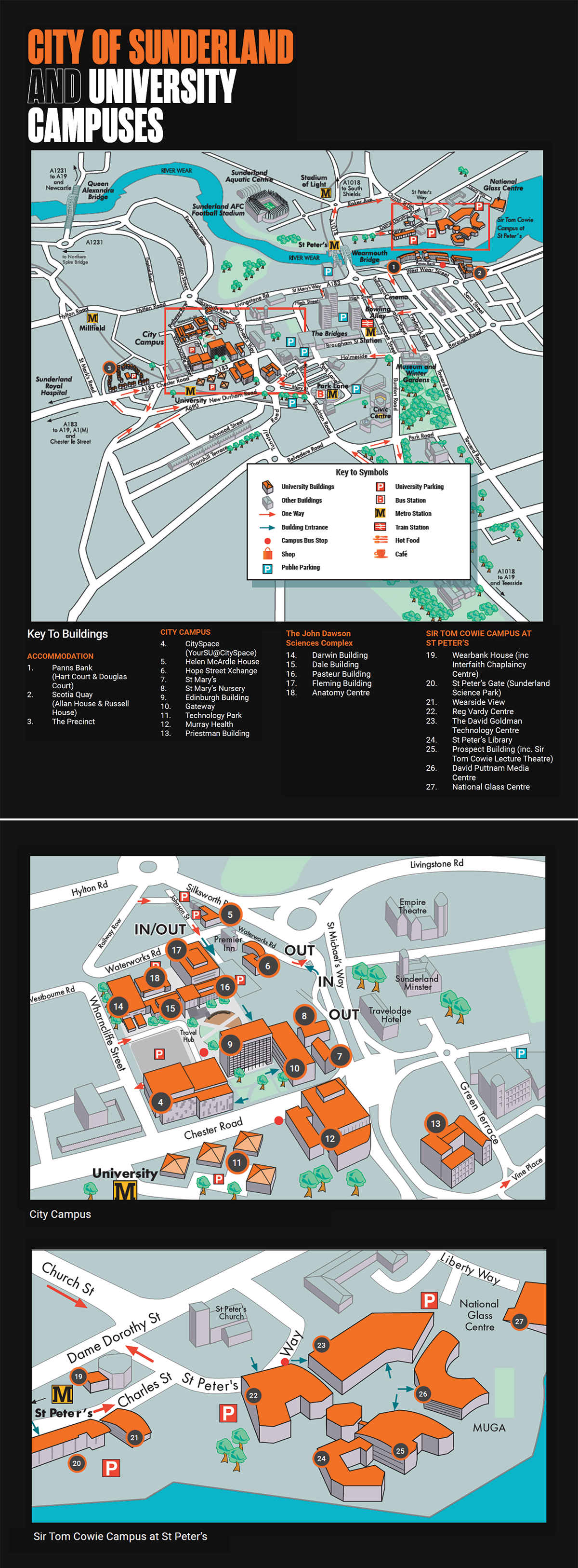 University of Sunderland Campus Map
